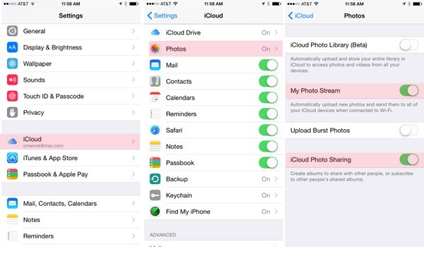 How to use photo stream iphone to ipad