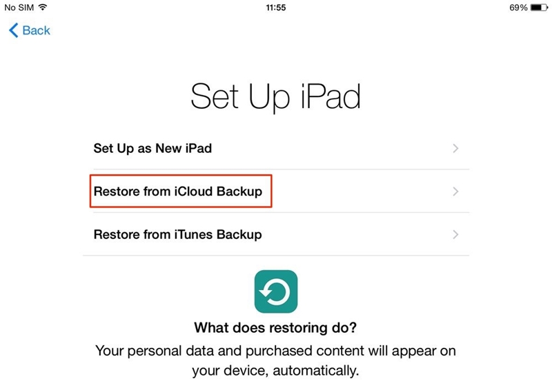 Como Transferir Contactos do iPhone para iPad com a Sincronização da Cloud