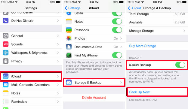 transfer contacts from iPhone to iPhone 8 with iCloud