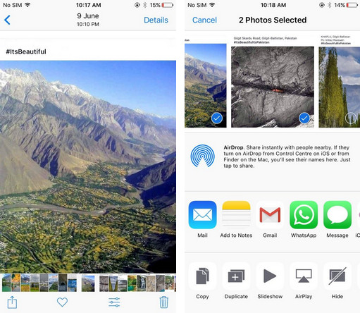 comment transférer des photos de l'iPad vers l'iPhone X