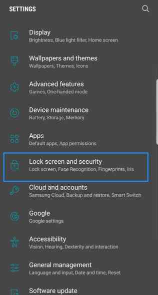 change Samsung lock screen clock-go to Lock Screen and Security