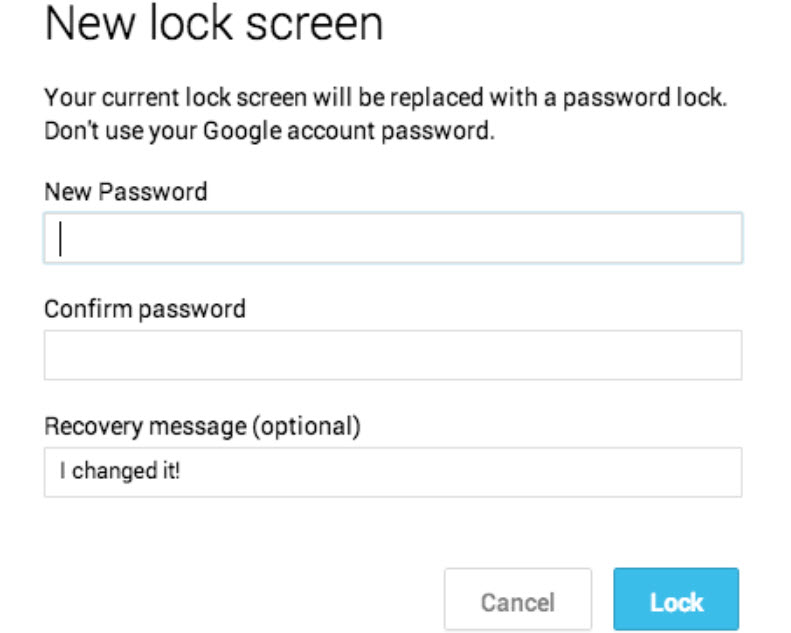 set the temporary password
