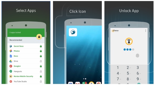 Apps per Fingerabdruck mit Android sperren-Norton Applock