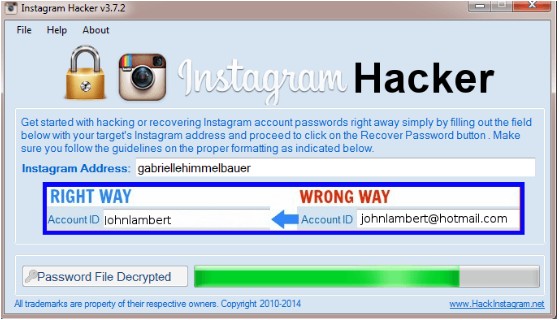 top instagram password crackers instagram hacker - instagram follow hack tool 2014 free download no survey working