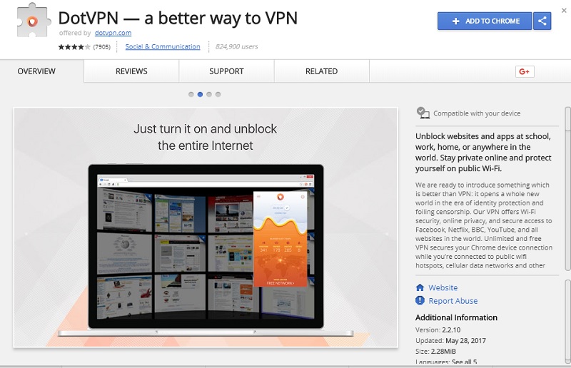 DotVPN für Chrome
