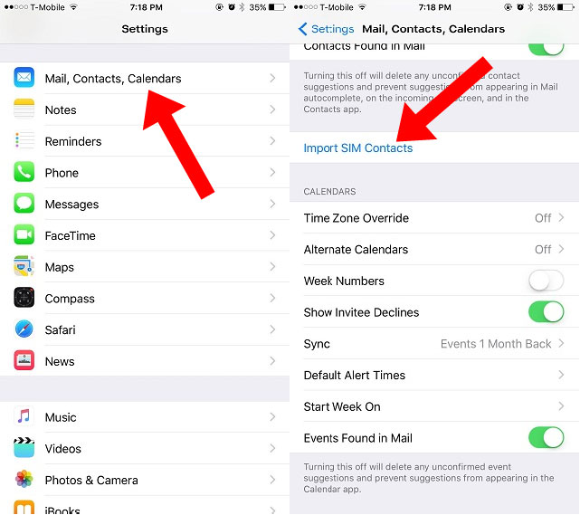 how to import phone contacts to sim on iphone