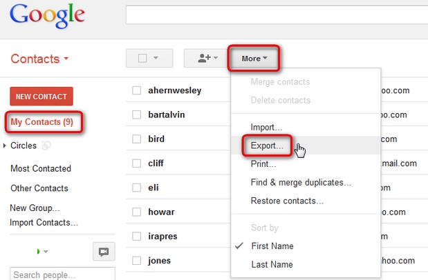 How To Send Contacts From Iphone To Gmail