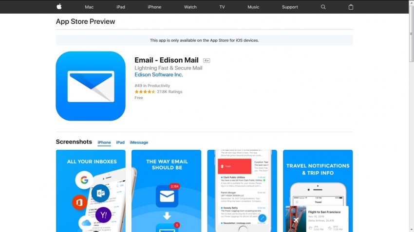 edison mail on mac