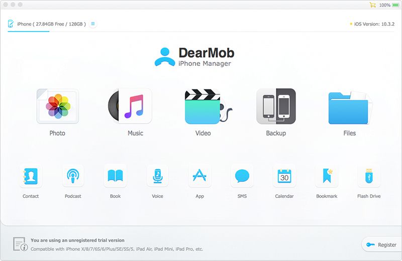 iphone dateibrowser - dearmob iphone manager