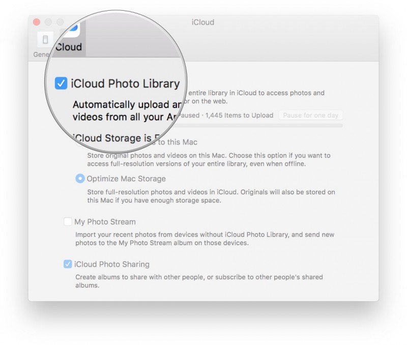 تحميل صور iPhone على جهاز Mac من مكتبة صور icloud