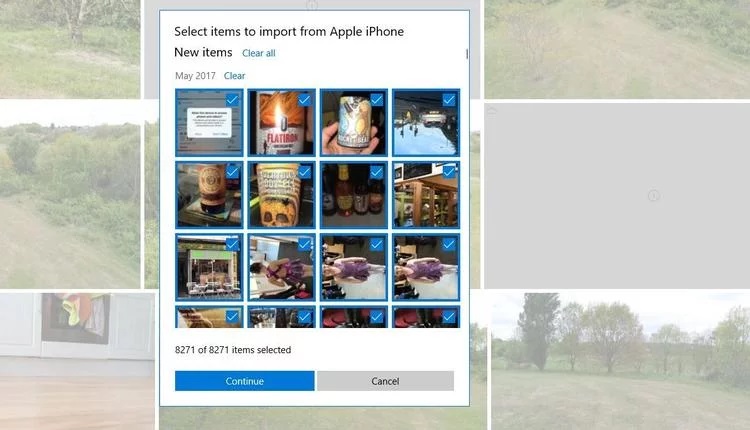 import photos to windows 10 from iphone