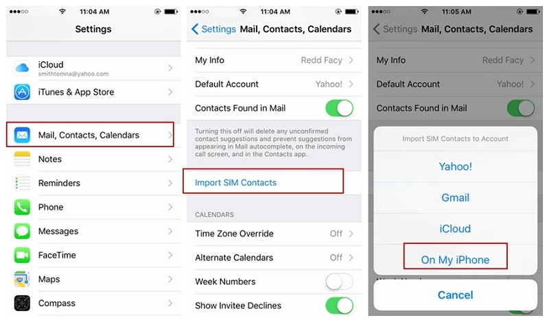 Importare i contatti sull’iPhone da SIM