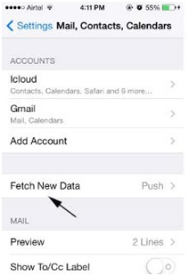 Synchroniser l'agenda de l'iPhone - Obtenir de nouvelles données