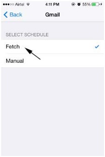 Synchronisation iPhone - Tap Fetch