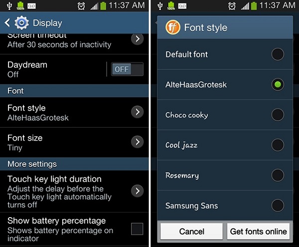 Download or Change System Fonts on Android- dr.fone