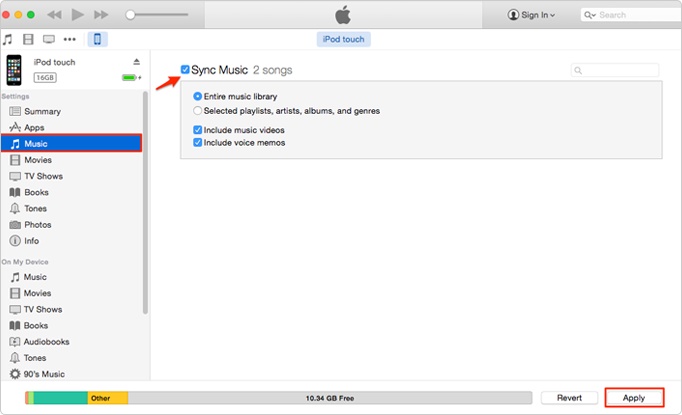 musik mit itunes auf mac synchronisieren