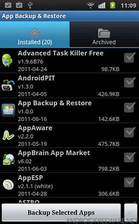 Kostenlose Android Backup-Kontakte auf SD-Karte