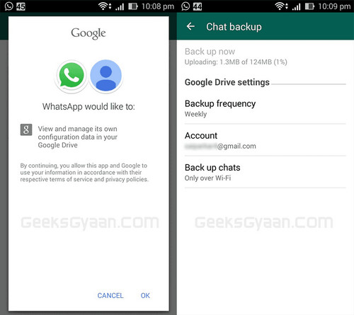 Whatsapp-Verlauf auf Samsung Galaxy s8 übertragen
