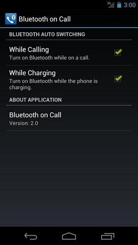 bluetooth on call