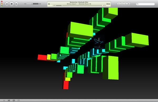 windows media player 9 color cubes visualization