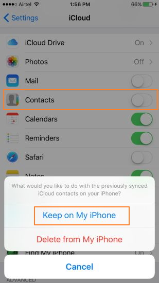 Cómo combinar contactos duplicados en el iPhone con iCloud