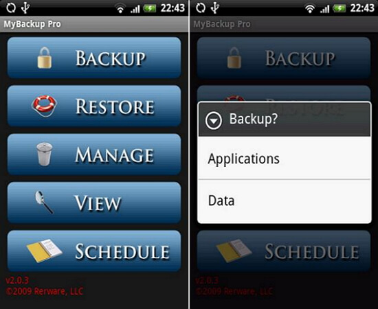 Kostenloses Backup Android SD-Karte