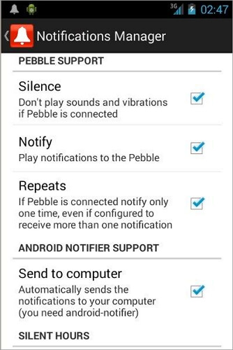 gérer les notifications android