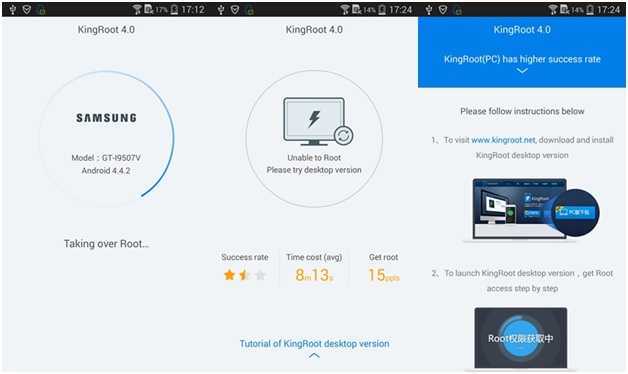 android-telefon auf android 6.0 mit twrp und kingroot rooten