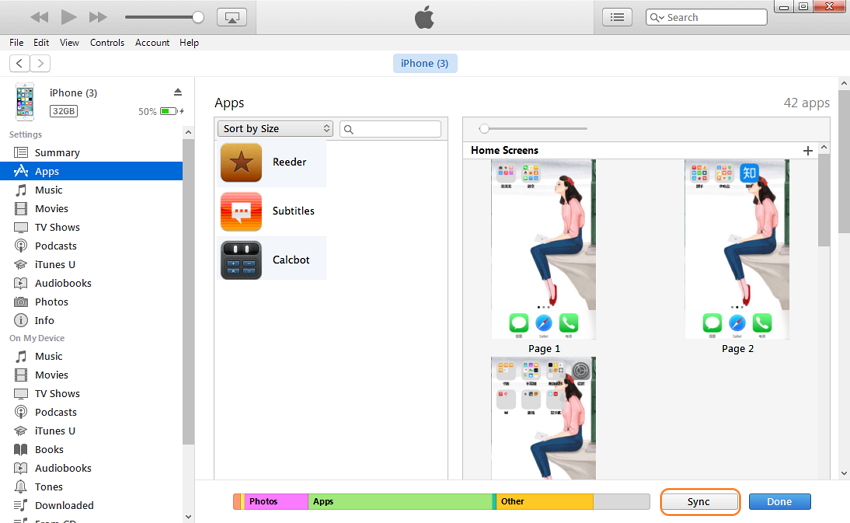 Comment transférer des applications d'iTunes vers iPhone