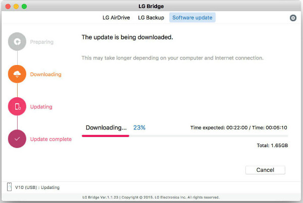 LG桥为mac android转移