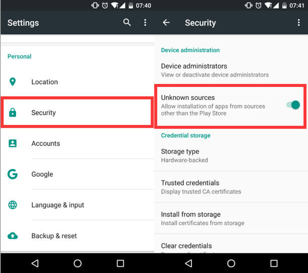 privacy protection on android - disable 3rd-party app installation