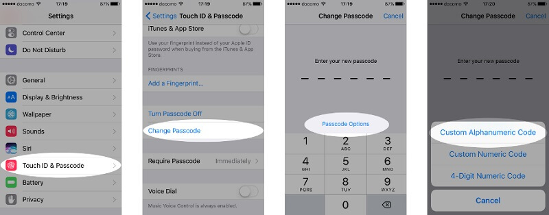 protect privacy on iphone and ipad - alphanumeric codes