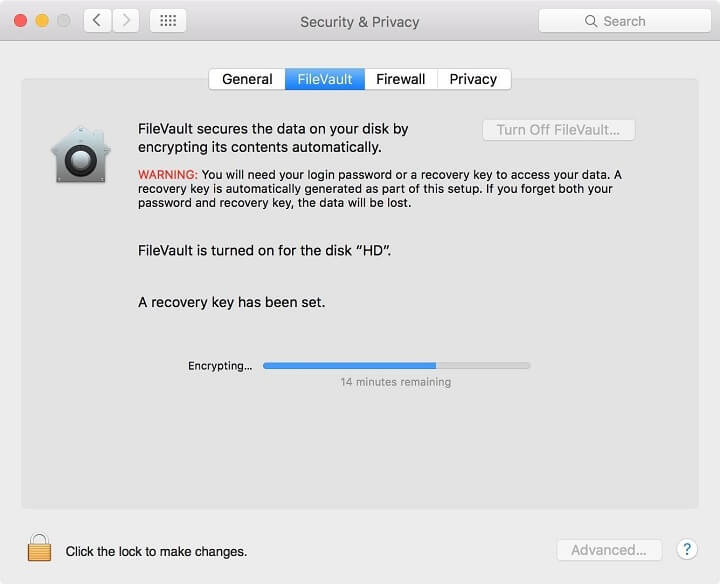 protect mac os privacy - disk encryption