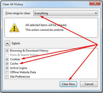 protect privacy on public wifi - clear cookies
