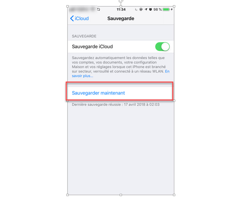 Comment sauvegarder des photos iPhone avec iCloud