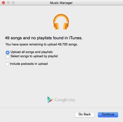 Musik vom iPhone auf Android übertragen- ausgewählte Lieder hochladen