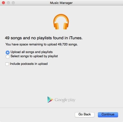 transferir música del iphone a android-cargar canciones seleccionadas