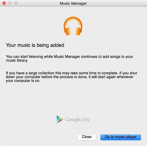 transferir músicas do iphone para músicas de importação para o Android no Google Music Manager