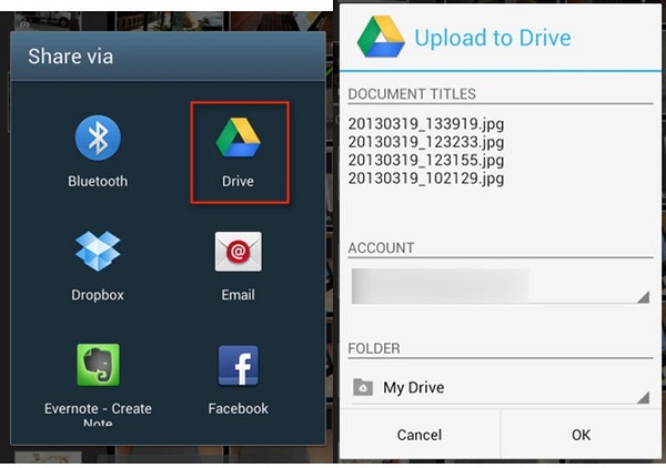 wie man Fotos von Android auf das iPhone überträgt - Google Drive verwenden