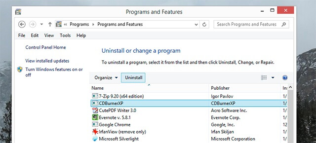 protect privacy on windows - uninstall software