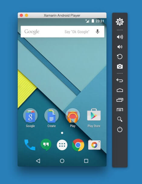 android-apps auf dem mac ausführen: Xamarin Android Player