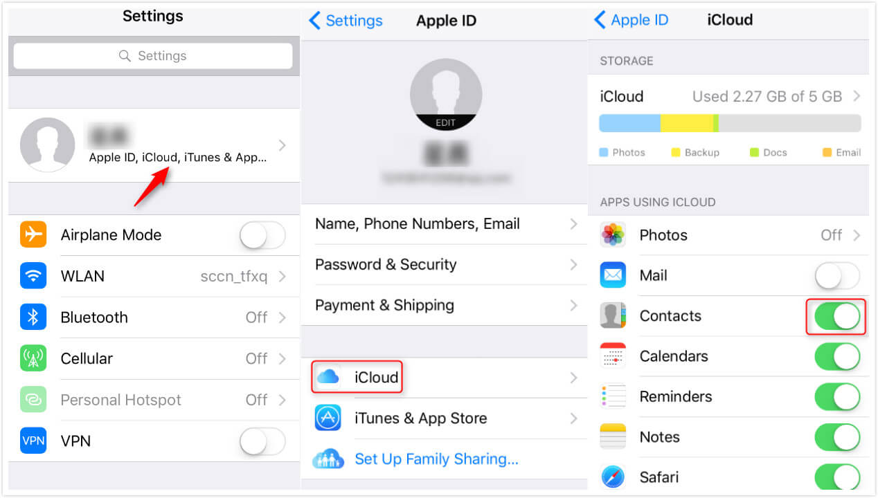 trasferire dati da un vecchio iPhone a iPhone XS (Max) – sincronizza vecchio iphone con icloud