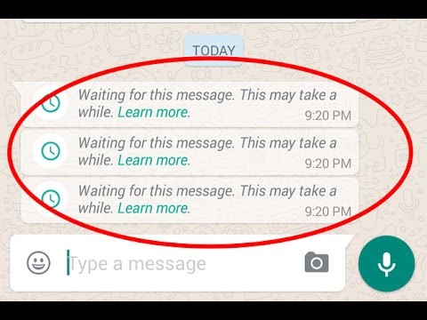 ios 12 whatsapp problemas y soluciones-muestra Esperando este Mensaje