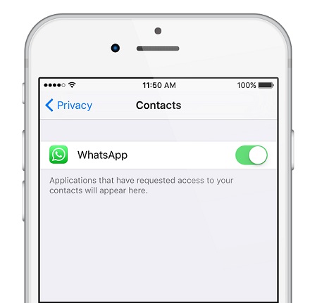 ios 12 whatsapp problemas y soluciones-Permite que WhatsApp acceda a tus contactos
