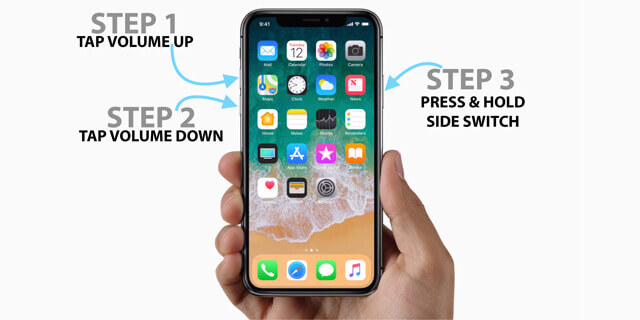 iphone bloquer sur apple logo ios-12-Forcer à recommercer iPhone x