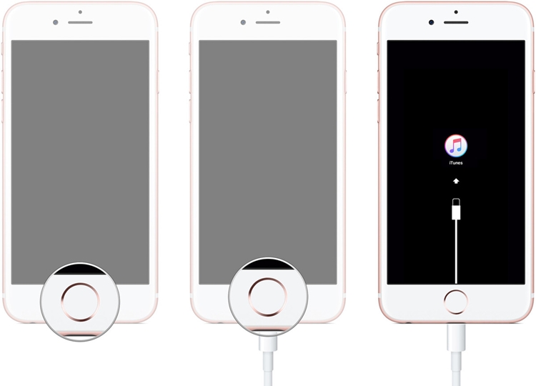 iphone atorado en logo de apple ios-12-pon iphone 6 en modo de recuperación
