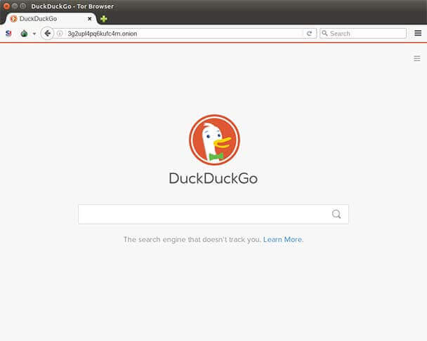 tor ile karanlık web arama motoru - duckduckgo