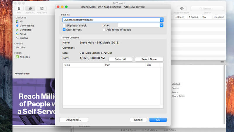 64 bit download torrent program for mac os x