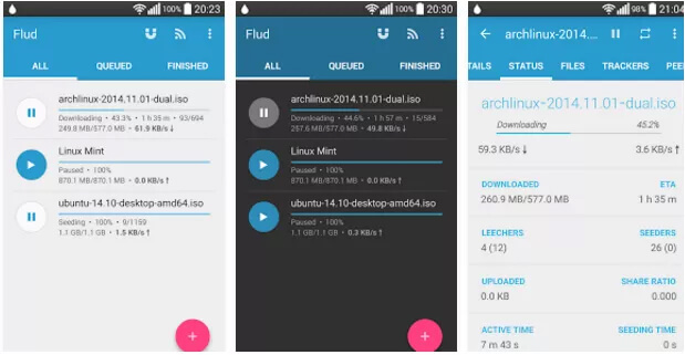 bittorrent for android - flud torrent downloader