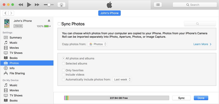 sync iphone to computer - step 2